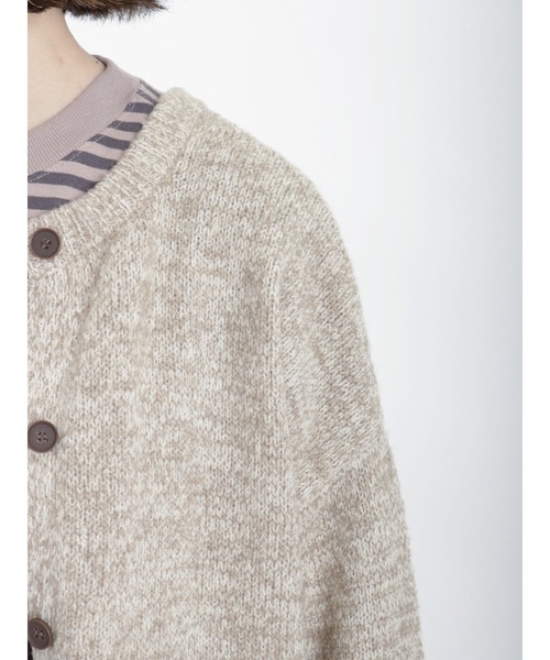 Samansa Mos2（サマンサ モスモス）の「引き揃え前後2WAYニットカーディガン（カーディガン/ボレロ・レディース・グリーン/パープル/ブルー/モカ/チャコール/ベージュ・ﾌﾘ-）」の10枚目の写真