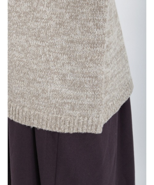 Samansa Mos2（サマンサ モスモス）の「引き揃え前後2WAYニットカーディガン（カーディガン/ボレロ・レディース・グリーン/パープル/ブルー/モカ/チャコール/ベージュ・ﾌﾘ-）」の8枚目の写真