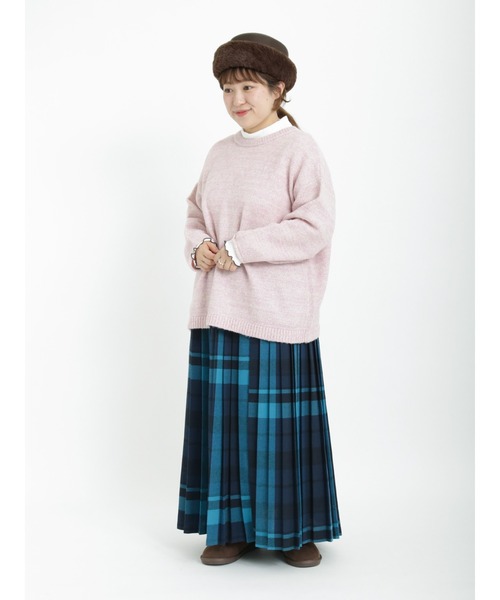 Samansa Mos2（サマンサ モスモス）の「引き揃え前後2WAYニットカーディガン（カーディガン/ボレロ・レディース・グリーン/パープル/ブルー/モカ/チャコール/ベージュ・ﾌﾘ-）」の17枚目の写真