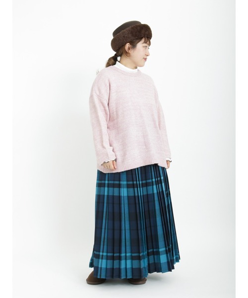 Samansa Mos2（サマンサ モスモス）の「引き揃え前後2WAYニットカーディガン（カーディガン/ボレロ・レディース・グリーン/パープル/ブルー/モカ/チャコール/ベージュ・ﾌﾘ-）」の18枚目の写真