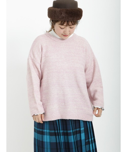 Samansa Mos2（サマンサ モスモス）の「引き揃え前後2WAYニットカーディガン（カーディガン/ボレロ・レディース・グリーン/パープル/ブルー/モカ/チャコール/ベージュ・ﾌﾘ-）」の20枚目の写真