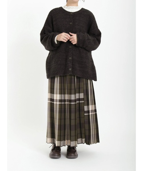 Samansa Mos2（サマンサ モスモス）の「引き揃え前後2WAYニットカーディガン（カーディガン/ボレロ・レディース・グリーン/パープル/ブルー/モカ/チャコール/ベージュ・ﾌﾘ-）」の21枚目の写真