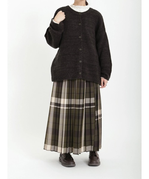 Samansa Mos2（サマンサ モスモス）の「引き揃え前後2WAYニットカーディガン（カーディガン/ボレロ・レディース・グリーン/パープル/ブルー/モカ/チャコール/ベージュ・ﾌﾘ-）」の22枚目の写真