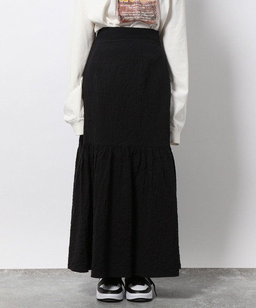 PAGEBOY(ページボーイ)の「ジャガードティアードスカート(スカート・レディース・オフホワイト/ブラック/イエロー系・FREE)」の18枚目の写真