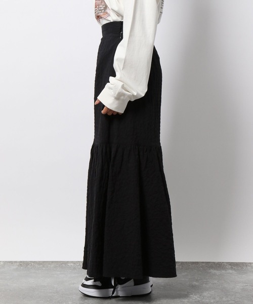 PAGEBOY(ページボーイ)の「ジャガードティアードスカート(スカート・レディース・オフホワイト/ブラック/イエロー系・FREE)」の19枚目の写真