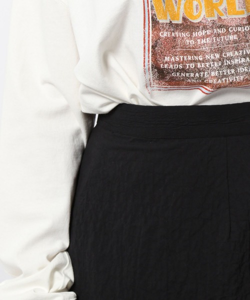 PAGEBOY(ページボーイ)の「ジャガードティアードスカート(スカート・レディース・オフホワイト/ブラック/イエロー系・FREE)」の21枚目の写真