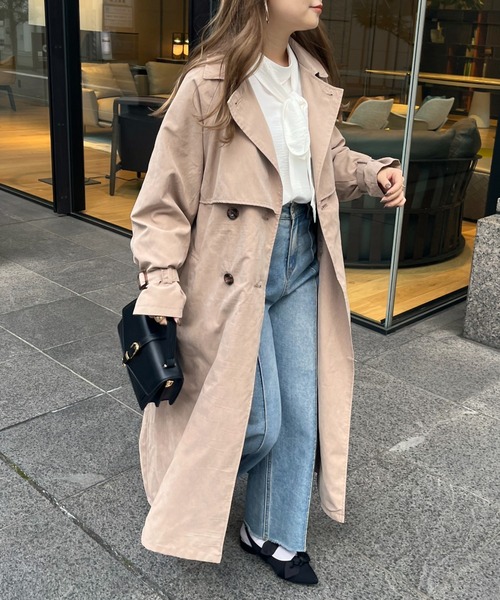 prose verse（プロズヴェール）の「キャンディスリーブヨーク切替トレンチ（トレンチコート・レディース・ベージュ/カーキ/ライトベージュ・MEDIUM/LARGE）」の2枚目の写真