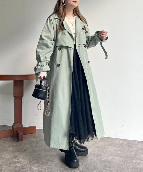 prose verse（プロズヴェール）の「キャンディスリーブヨーク切替トレンチ（トレンチコート・レディース・ベージュ/カーキ/ライトベージュ・MEDIUM/LARGE）」の3枚目の写真