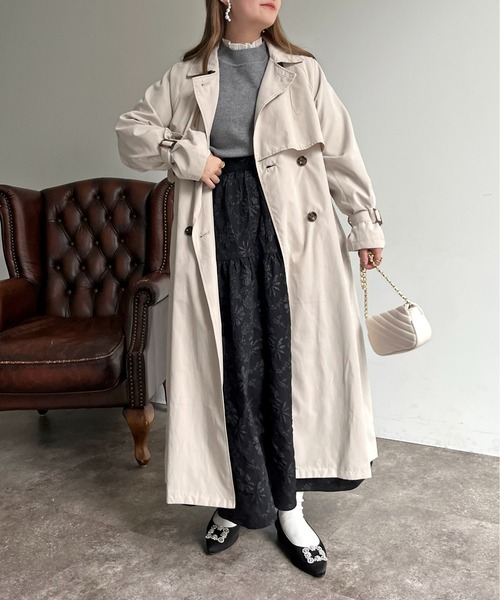 prose verse（プロズヴェール）の「キャンディスリーブヨーク切替トレンチ（トレンチコート・レディース・ベージュ/カーキ/ライトベージュ・MEDIUM/LARGE）」の8枚目の写真