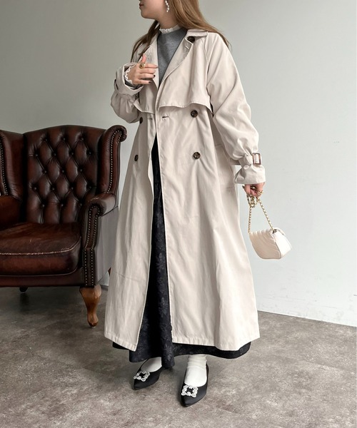 prose verse（プロズヴェール）の「キャンディスリーブヨーク切替トレンチ（トレンチコート・レディース・ベージュ/カーキ/ライトベージュ・MEDIUM/LARGE）」の13枚目の写真