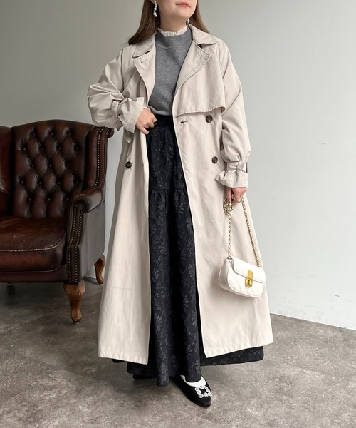 prose verse（プロズヴェール）の「キャンディスリーブヨーク切替トレンチ（トレンチコート・レディース・ベージュ/カーキ/ライトベージュ・MEDIUM/LARGE）」の5枚目の写真