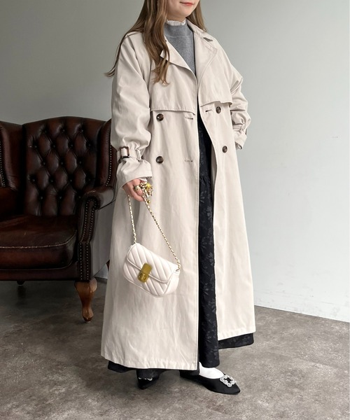 prose verse（プロズヴェール）の「キャンディスリーブヨーク切替トレンチ（トレンチコート・レディース・ベージュ/カーキ/ライトベージュ・MEDIUM/LARGE）」の18枚目の写真