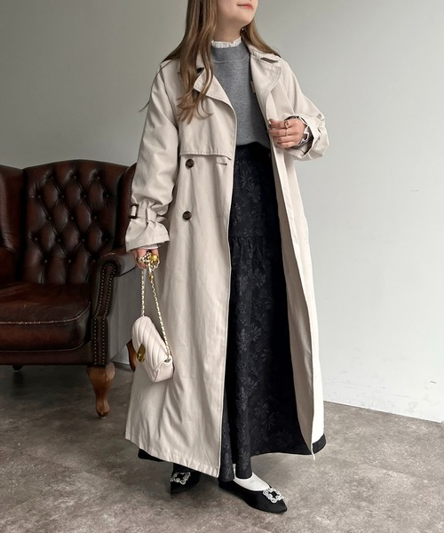 prose verse（プロズヴェール）の「キャンディスリーブヨーク切替トレンチ（トレンチコート・レディース・ベージュ/カーキ/ライトベージュ・MEDIUM/LARGE）」の14枚目の写真