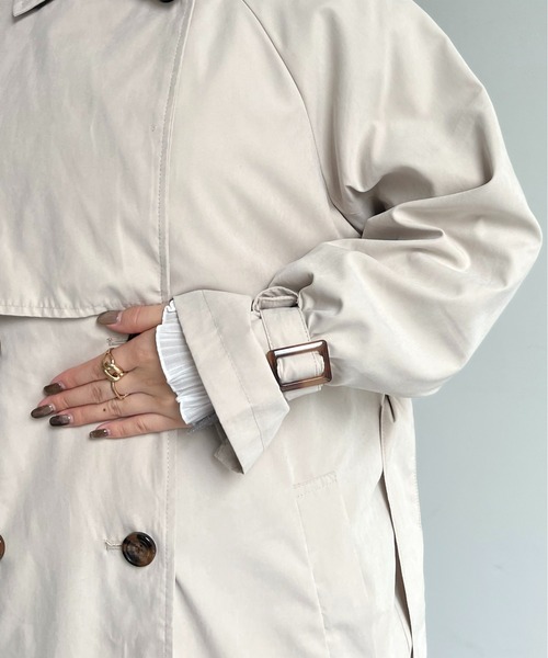 prose verse（プロズヴェール）の「キャンディスリーブヨーク切替トレンチ（トレンチコート・レディース・ベージュ/カーキ/ライトベージュ・MEDIUM/LARGE）」の19枚目の写真