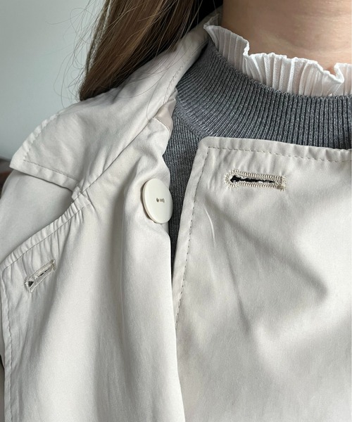 prose verse（プロズヴェール）の「キャンディスリーブヨーク切替トレンチ（トレンチコート・レディース・ベージュ/カーキ/ライトベージュ・MEDIUM/LARGE）」の15枚目の写真