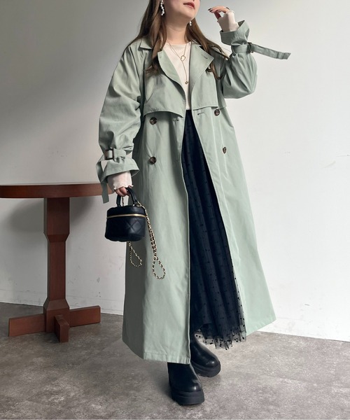 prose verse（プロズヴェール）の「キャンディスリーブヨーク切替トレンチ（トレンチコート・レディース・ベージュ/カーキ/ライトベージュ・MEDIUM/LARGE）」の11枚目の写真