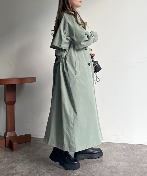prose verse（プロズヴェール）の「キャンディスリーブヨーク切替トレンチ（トレンチコート・レディース・ベージュ/カーキ/ライトベージュ・MEDIUM/LARGE）」の16枚目の写真