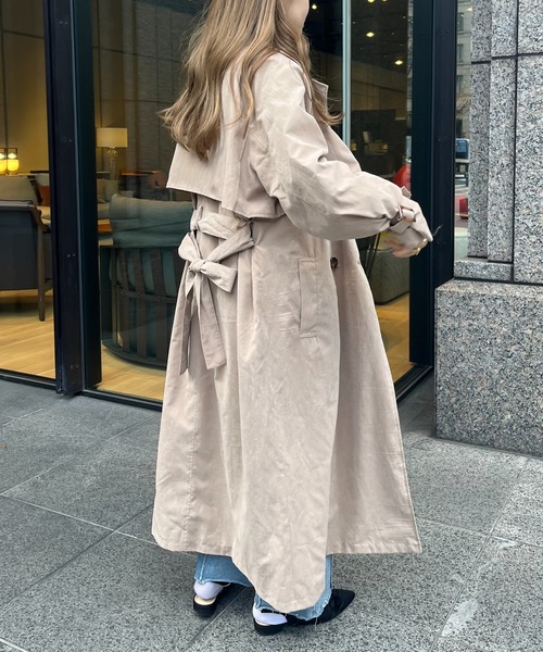 prose verse（プロズヴェール）の「キャンディスリーブヨーク切替トレンチ（トレンチコート・レディース・ベージュ/カーキ/ライトベージュ・MEDIUM/LARGE）」の12枚目の写真