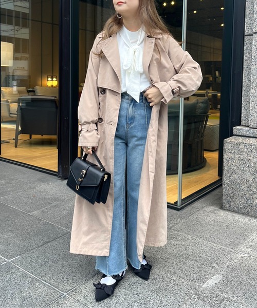 prose verse（プロズヴェール）の「キャンディスリーブヨーク切替トレンチ（トレンチコート・レディース・ベージュ/カーキ/ライトベージュ・MEDIUM/LARGE）」の4枚目の写真