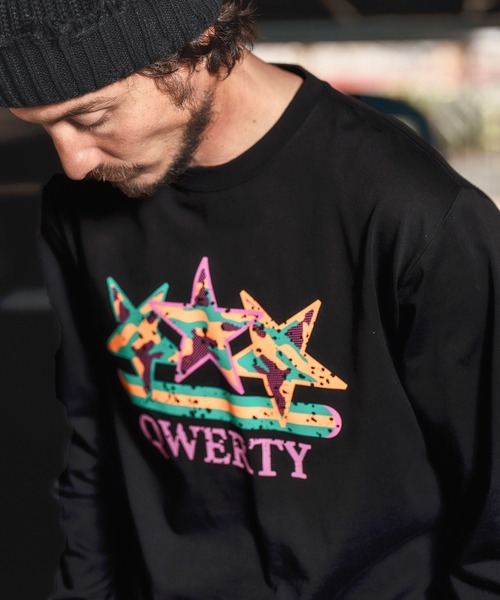 【セール】ms5232-SPLASH STAR LS -SHIRTS シャツ（Tシャツ/カットソー）｜qwerty（クワーティ）