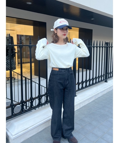 JUMELLE（ジュメロ）の「ベロアルバントップ（Tシャツ/カットソー・レディース・ピンク/アイボリー・FREE）」の8枚目の写真