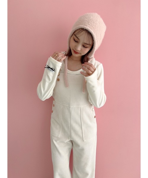 JUMELLE（ジュメロ）の「ベロアルバントップ（Tシャツ/カットソー・レディース・ピンク/アイボリー・FREE）」の12枚目の写真