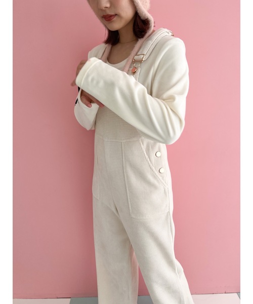 JUMELLE（ジュメロ）の「ベロアルバントップ（Tシャツ/カットソー・レディース・ピンク/アイボリー・FREE）」の7枚目の写真