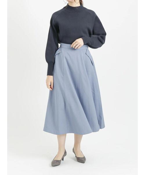 Te chichi（テチチ）の「ハイネックプルオーバー（ニット/セーター・レディース・ベージュ/ブルー/ネイビー・ﾌﾘ-）」の14枚目の写真