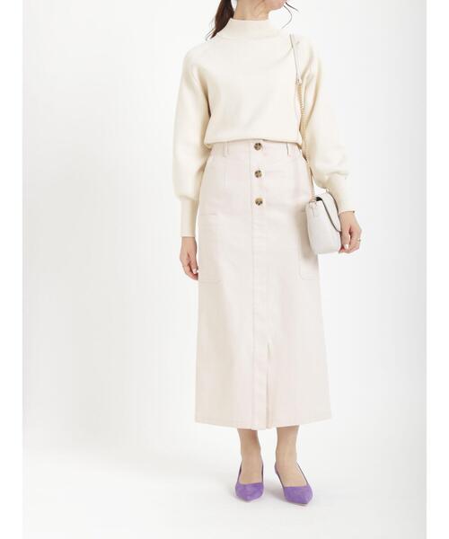 Te chichi（テチチ）の「ハイネックプルオーバー（ニット/セーター・レディース・ベージュ/ブルー/ネイビー・ﾌﾘ-）」の16枚目の写真