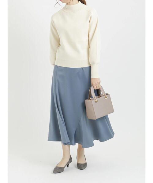 Te chichi（テチチ）の「ハイネックプルオーバー（ニット/セーター・レディース・ベージュ/ブルー/ネイビー・ﾌﾘ-）」の17枚目の写真