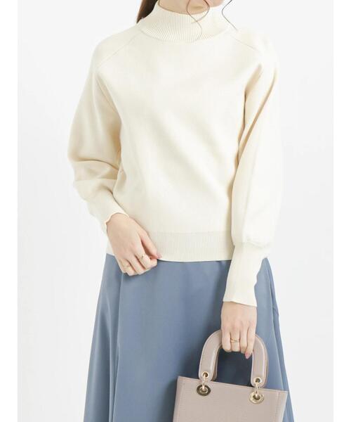 Te chichi（テチチ）の「ハイネックプルオーバー（ニット/セーター・レディース・ベージュ/ブルー/ネイビー・ﾌﾘ-）」の18枚目の写真