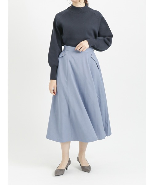 Te chichi（テチチ）の「ハイネックプルオーバー（ニット/セーター・レディース・ベージュ/ブルー/ネイビー・ﾌﾘ-）」の6枚目の写真