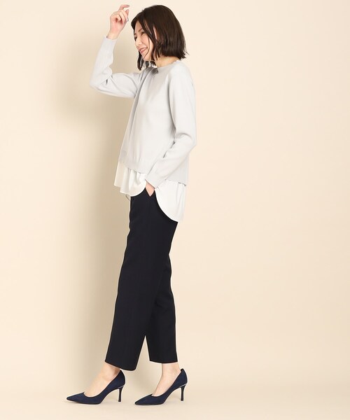 COUP DE CHANCE(クードシャンス)の「◆【洗える/すっきりストレート】クロップドパンツ(その他パンツ・レディース・ナチュラル/ブルー/ダークネイビー・36/38/40/34)」の12枚目の写真