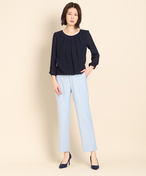 COUP DE CHANCE(クードシャンス)の「◆【洗える/すっきりストレート】クロップドパンツ(その他パンツ・レディース・ナチュラル/ブルー/ダークネイビー・36/38/40/34)」の14枚目の写真