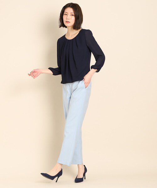 COUP DE CHANCE(クードシャンス)の「◆【洗える/すっきりストレート】クロップドパンツ(その他パンツ・レディース・ナチュラル/ブルー/ダークネイビー・36/38/40/34)」の15枚目の写真