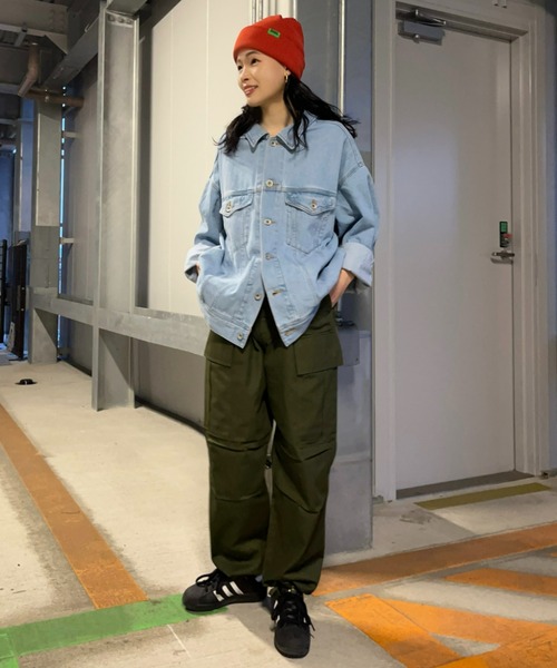 RODEO CROWNS WIDE BOWL(ロデオクラウンズワイドボウル)の「LOSE COLOR DENIM JACKET(デニムジャケット・レディース・ホワイト/ライトブルー・FREE)」の18枚目の写真