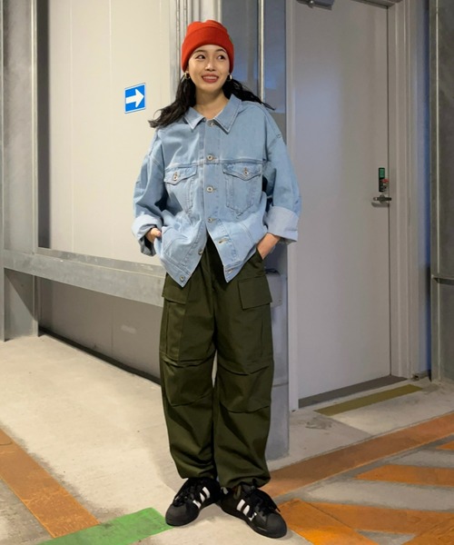 RODEO CROWNS WIDE BOWL(ロデオクラウンズワイドボウル)の「LOSE COLOR DENIM JACKET(デニムジャケット・レディース・ホワイト/ライトブルー・FREE)」の17枚目の写真