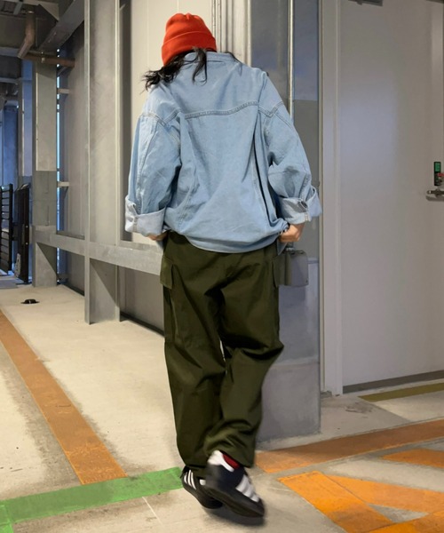 RODEO CROWNS WIDE BOWL(ロデオクラウンズワイドボウル)の「LOSE COLOR DENIM JACKET(デニムジャケット・レディース・ホワイト/ライトブルー・FREE)」の16枚目の写真
