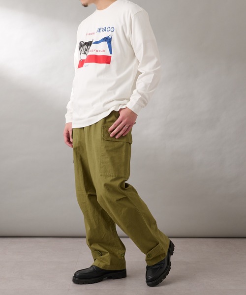 GEVACO(ゲバコ)の「【GEVACO/ゲバコ】馬プリント長袖Tee(Tシャツ/カットソー・メンズ・ブラック/ホワイト/ベージュ・L)」の4枚目の写真
