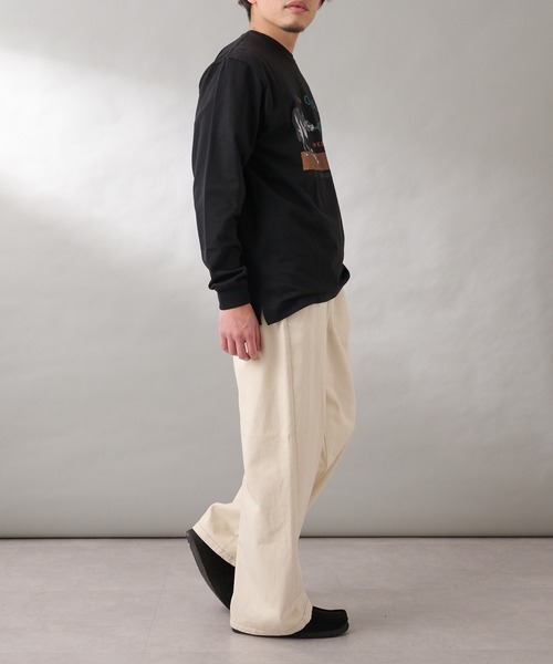 GEVACO(ゲバコ)の「【GEVACO/ゲバコ】馬プリント長袖Tee(Tシャツ/カットソー・メンズ・ブラック/ホワイト/ベージュ・L)」の17枚目の写真