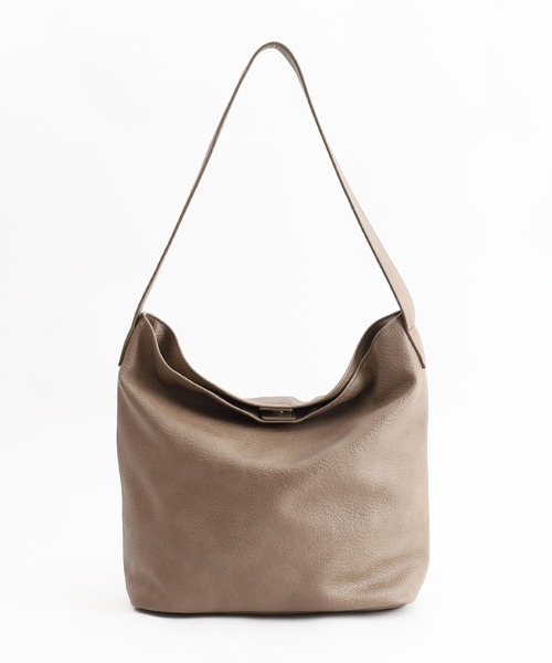 COOCO（クーコ）の「ソフトフェイクレザーワンショルダーバッグ／Ａ４対応（ショルダーバッグ・レディース・キャメル/ライトグリーン/ライトグレー/アイボリー/グレー系その他/カーキ/サックスブルー/ブラック・9）」の22枚目の写真