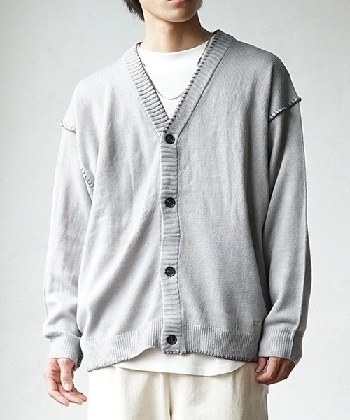 MinoriTY(マイノリティ)の「ハンドステッチカーディガン 秋服 メンズ(カーディガン/ボレロ・メンズ・キナリ/ブラック/サックスブルー/グレー・M/L)」の14枚目の写真