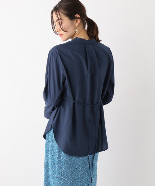 LEPSIM（レプシィム）の「ソデボタンデザインシャツ　183342（シャツ/ブラウス・レディース・オフホワイト/ネイビー/ピンク・FREE）」の11枚目の写真