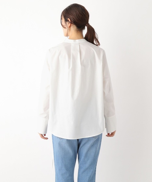 LEPSIM（レプシィム）の「ソデボタンデザインシャツ　183342（シャツ/ブラウス・レディース・オフホワイト/ネイビー/ピンク・FREE）」の15枚目の写真