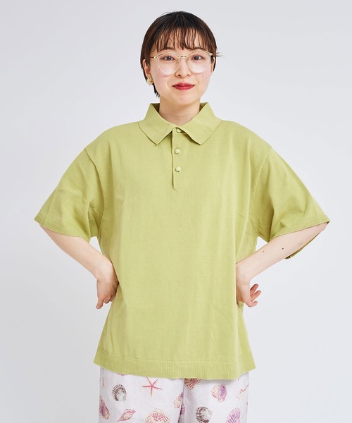 ⭐ごま塩iami in fact... COTTON KNIT I am I in fact（アイアムアイインファクト）｜ニット