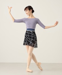 チャコット　アイレットレース　ニット　Tシャツ　M Chacott（チャコット）の「アイレットレースニットTシャツ