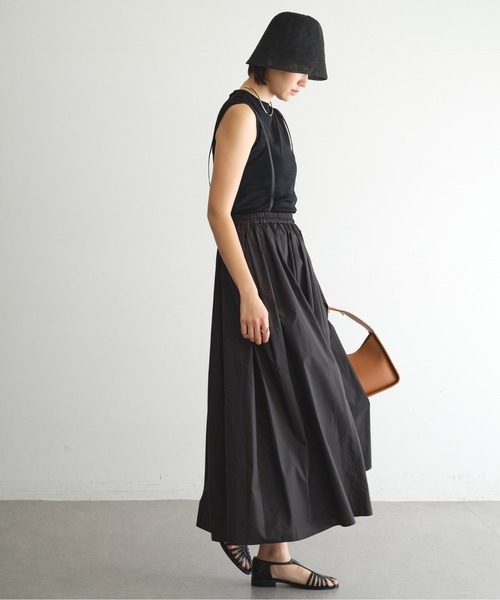 GALLARDAGALANTE(ガリャルダガランテ)の「【La nature linge】チュールノースリーブトップス(Tシャツ/カットソー・レディース・ブルー/ブラック/ホワイト・FREE)」の14枚目の写真