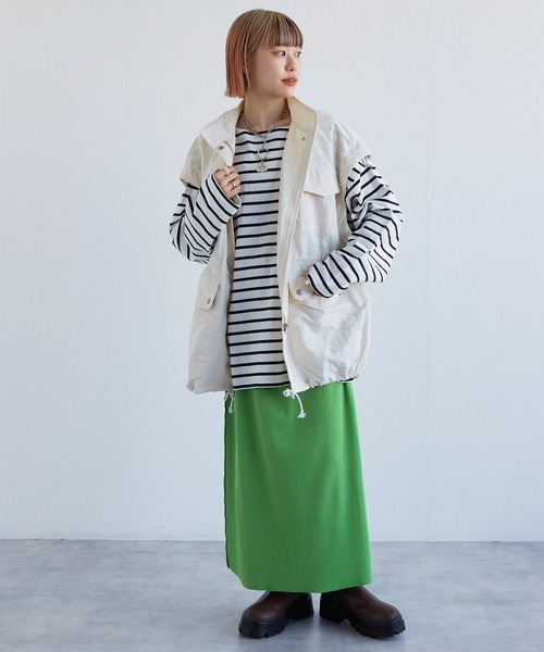w closet(ダブルクローゼット)の「ボーダーオープンスリーブプルオーバー(Tシャツ/カットソー・レディース・ホワイト×ブラック/ブルー系その他/ピンク系その他/ホワイト×イエロー・FREE)」の5枚目の写真