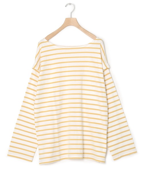 w closet(ダブルクローゼット)の「ボーダーオープンスリーブプルオーバー(Tシャツ/カットソー・レディース・ホワイト×ブラック/ブルー系その他/ピンク系その他/ホワイト×イエロー・FREE)」の16枚目の写真