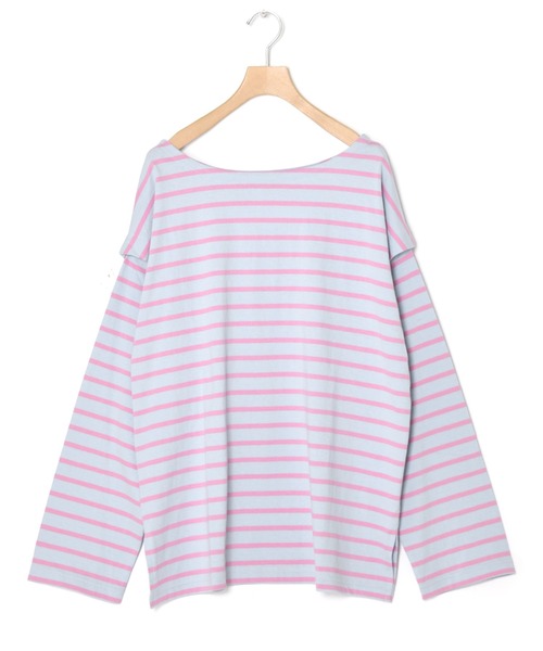 w closet(ダブルクローゼット)の「ボーダーオープンスリーブプルオーバー(Tシャツ/カットソー・レディース・ホワイト×ブラック/ブルー系その他/ピンク系その他/ホワイト×イエロー・FREE)」の17枚目の写真